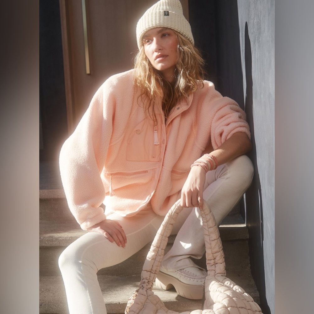 Free People Hit The Slopes Fleece Jacket - Picture 4 of 5